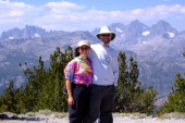Frank and Stella on San Joaquin Ridge (10240ft).
